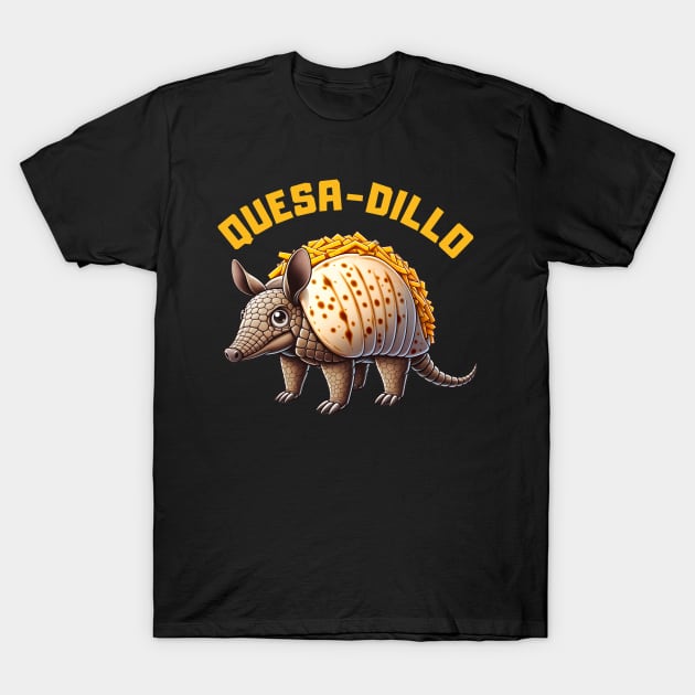 Funny Quesadilla Quesadillo Armadillo Design For Men Women T-Shirt by NUMAcreations